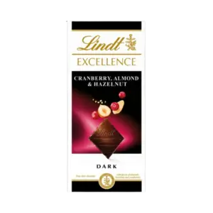 Lindt Excellence Cranberry, Almond & Hazelnut Bar 100g